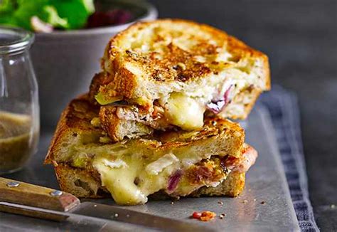 Posh Cheese, Fig and Bacon Toastie Recipe - olive magazine