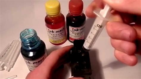 How to Refill Canon Colour Ink Cartridge - YouTube