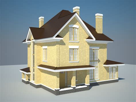 Create 3d Model Of House Free Sketchup House 3d Model Tutorial - The ...