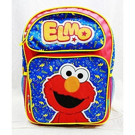 Sesame Street Elmo 16" Large Backpack School Bag - Walmart.com