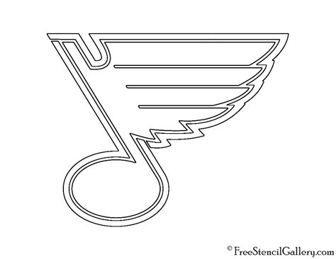 NHL – St Louis Blues Logo Stencil | Free Stencil Gallery