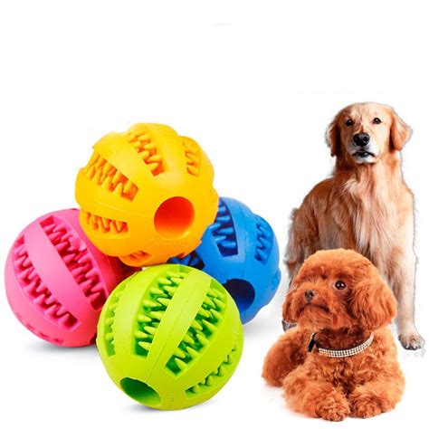 2020 Rubber Chew Ball Dog Toys Training Toys Toothbrush Chews Toy Food ...