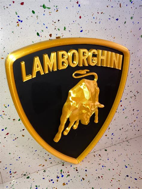 Lamborghini Embossed Emblem - Etsy