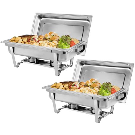 Tabletop & Serving 4 Pack Catering Stainless Steel Chafer Chafing Dish ...