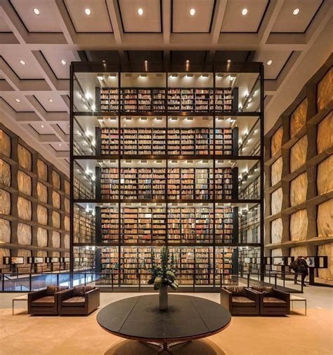 Beinecke Rare Book And Manuscript Library at the Yale University, designed by Gordon Bundshaft ...