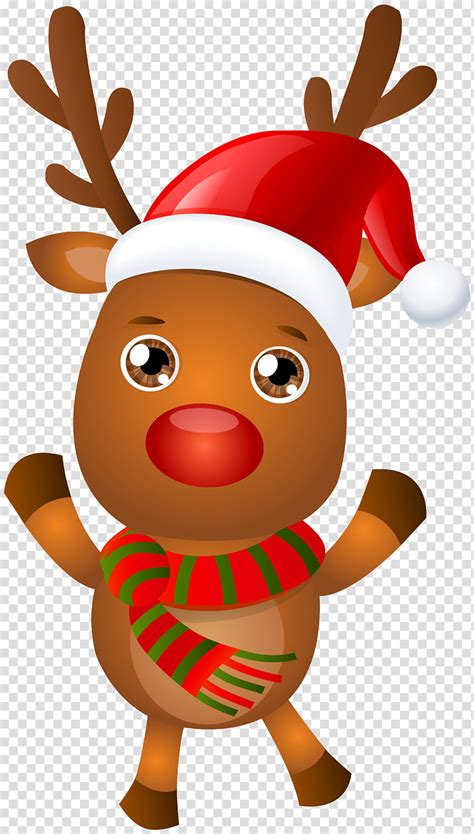 Santa Rudolph The Red Nosed Reindeer Clipart