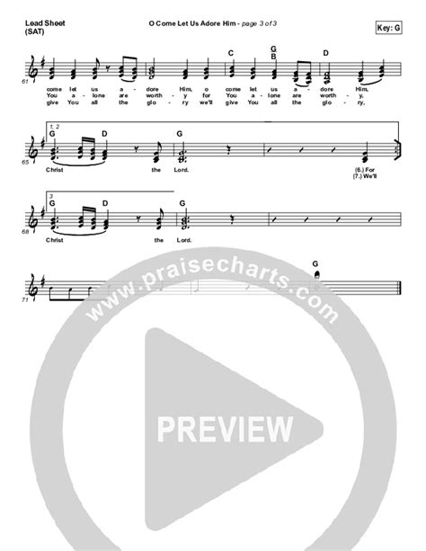 O Come Let Us Adore Him Sheet Music PDF (Matt Redman / Passion ...