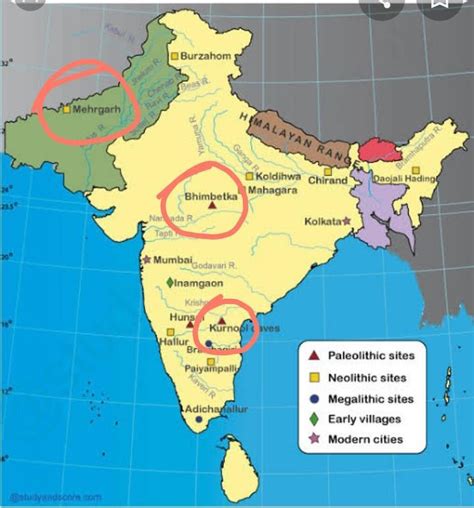 Caves In India Map