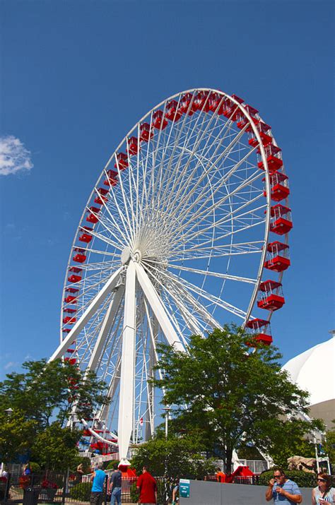 Navy Pier Ferris Wheel Photograph by Clayton Kelley | Fine Art America