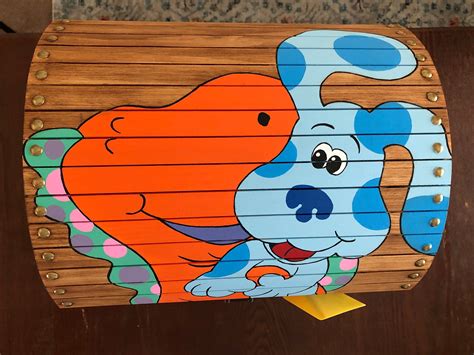 Blues Clues Wood Chest hand painted large box | Etsy