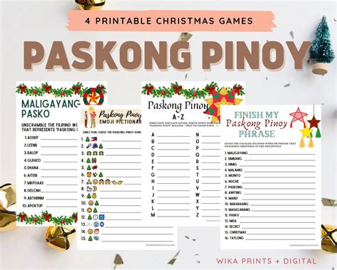 Pinoy Christmas Game - Etsy