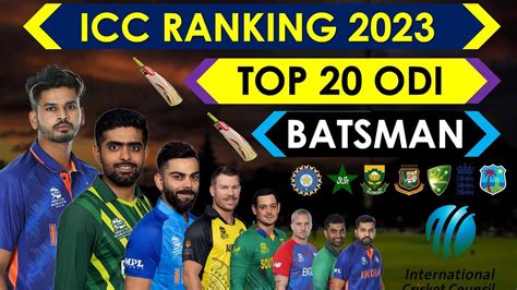 ICC Ranking 2023 | Top 20 ODI Batsman 2023 | Top 20 Dangerous ODI ...