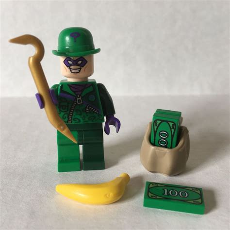 Lego Batman THE RIDDLER MINIFIGURE 76012 Money Gold Crook DC Comics ...