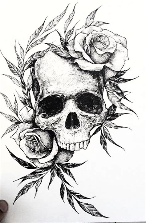 Tatto Skull, Skull Tattoo Flowers, Skull Rose Tattoos, Skull Sleeve Tattoos, Skull Tattoo Design ...