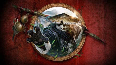 1080x228 world of warcraft mists of pandaria, panda, leaves 1080x228 ...