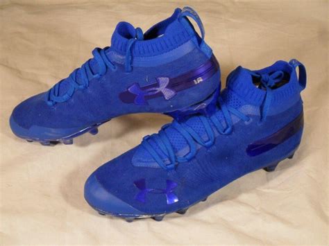 Used Under Armour UA Spotlight MC Suede Football Cleats Dark Royal Blue ...