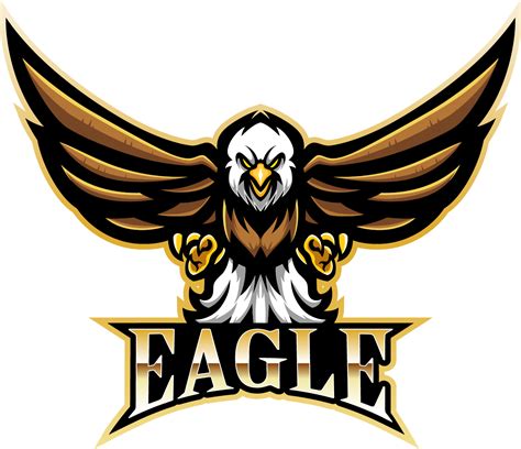 Eagle esport mascot logo By Visink | TheHungryJPEG