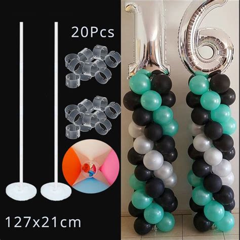 7 Tubes Balloons Stand in 2022 | Balloon holders, Balloon columns ...