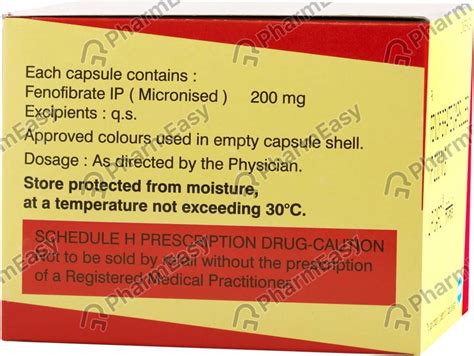 Lipicard 200 MG Capsule (10): Uses, Side Effects, Price & Dosage ...