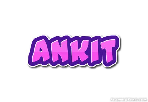 Ankit Logo | Free Name Design Tool from Flaming Text