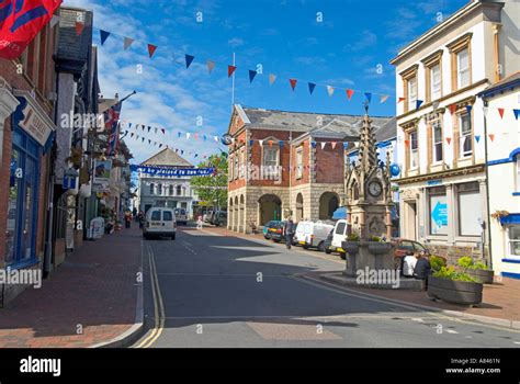 Great Torrington, Devon, England. The town centre Stock Photo - Alamy