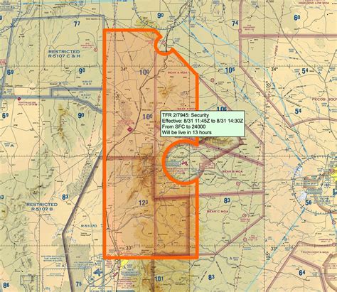 Restricted Airspace Map