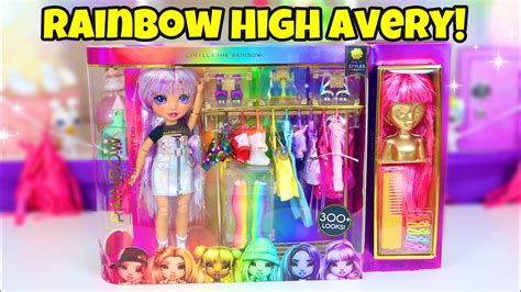 Rainbow High Fashion Studio With Avery Styles Fashion Doll Playset Includes Designer Outfits ...