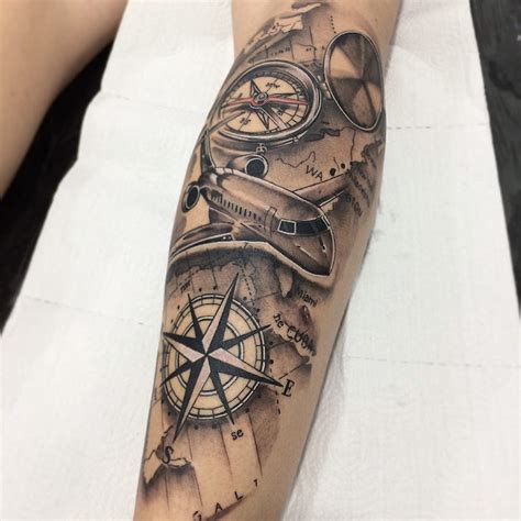 1001 + ideas for a beautiful and meaningful compass tattoo