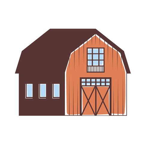 Farm house design 3818214 Vector Art at Vecteezy