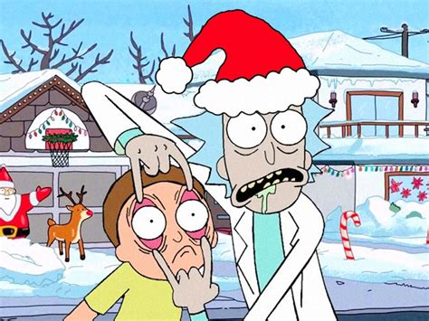 Rick And Morty Christmas Wallpaper