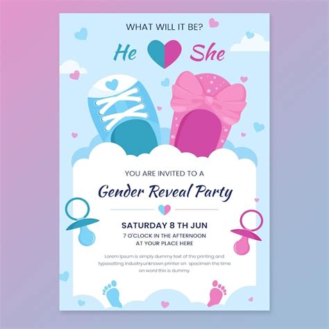 Gender Reveal Invitation Images - Free Download on Freepik