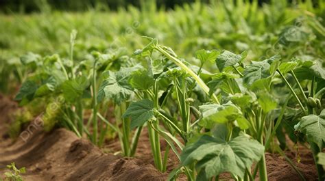 Vegetables In Crop Field Background, Crop Production In Pakistan, Okra Plants Picture Background ...
