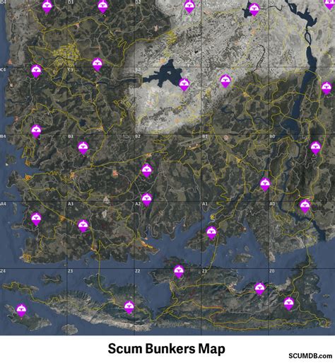 ≡ SCUM Map: Where to Find the Bunkers 》 Game news, gameplays, comparisons on GAMMICKS.com