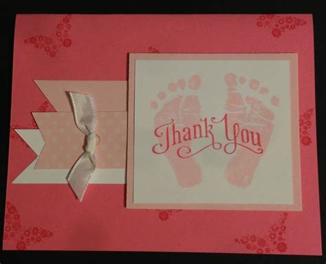 I made these adorable thank you cards for my son's teacher out of the Baby Prints stamp set from ...