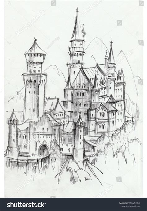 Fairytale Castle Drawing