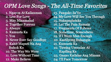 Ric Segreto Greatest Hits Love Songs Opm Tagalog Nonstop