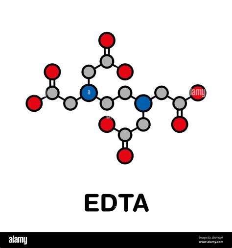 EDTA complexing agent molecule, illustration Stock Photo - Alamy