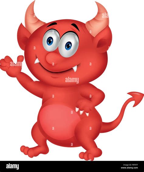 Red devil cartoon Stock Vector Image & Art - Alamy