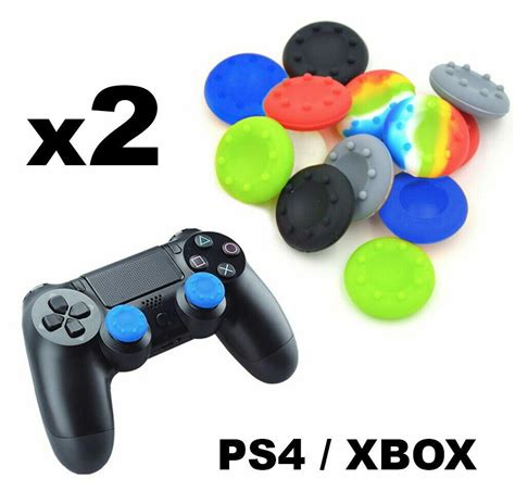 Pro Analog Thumb Grips Caps - PlayStation PS4 PS3 Xbox One 360 PS5 ...