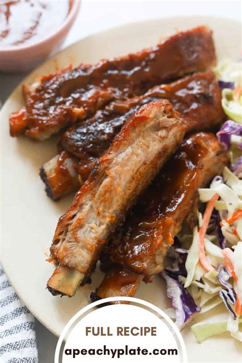 St. Louis Ribs in Oven - A Peachy Plate