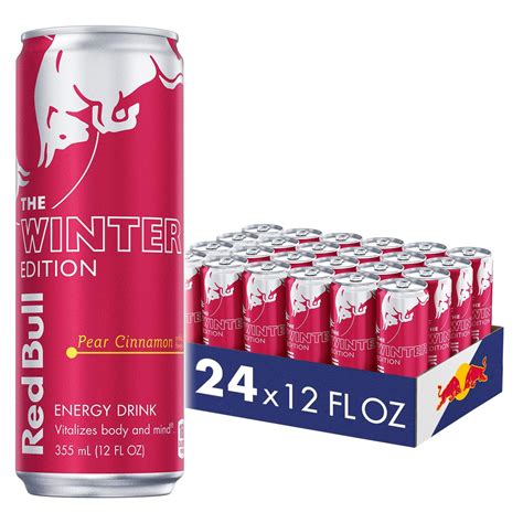 Red Bull Winter Edition Pear Cinnamon Energy Drink. 12 Fl Oz, 24 Cans ...