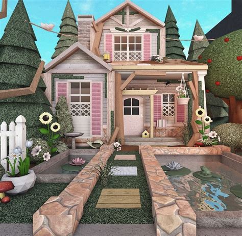 tuxlipa on instagram | Bloxburg cottage, Preppy house, Small house layout