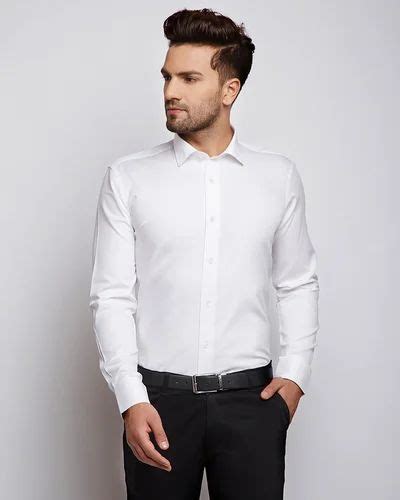 White Giza Cotton Shirts For Men at Rs 1200 in Delhi | ID: 19707645491