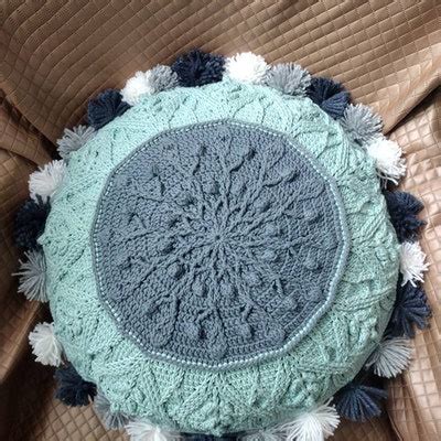 PATTERN Round Crochet Mandala With Cables Overlay Crochet - Etsy