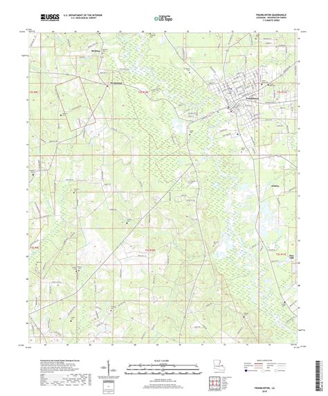 MyTopo Franklinton, Louisiana USGS Quad Topo Map