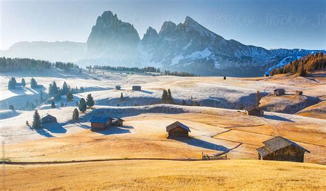 "Sunrise In Dolomites" by Stocksy Contributor "Marcin Sobas" - Stocksy