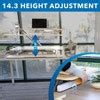 Mount-it! Height Adjustable Stand Up Desk Converter | 38 Wide Tabletop ...