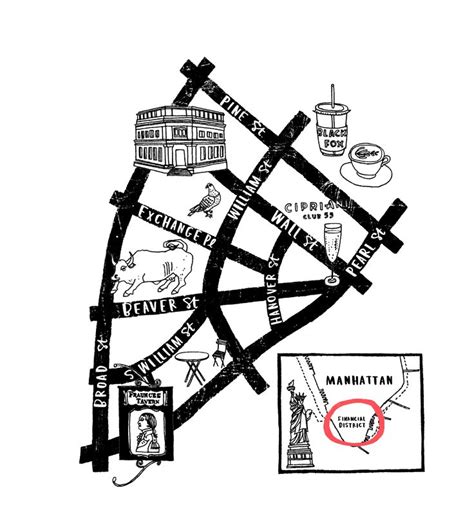 map of New York's Financial District | Map of new york, Financial district, Financial