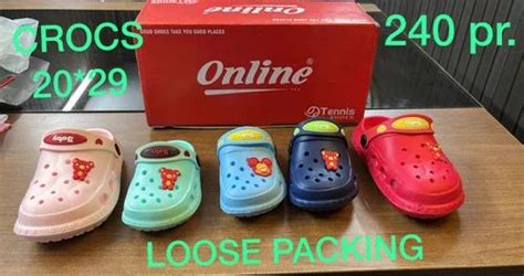 5 COLOURS Solid Crocs Slippers at Rs 55 in New Delhi | ID: 2850544871697