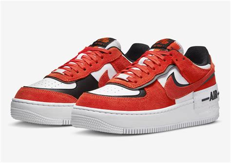 Nike Air Force 1 Shadow Red White Black DQ8586-800 Release Date Info ...